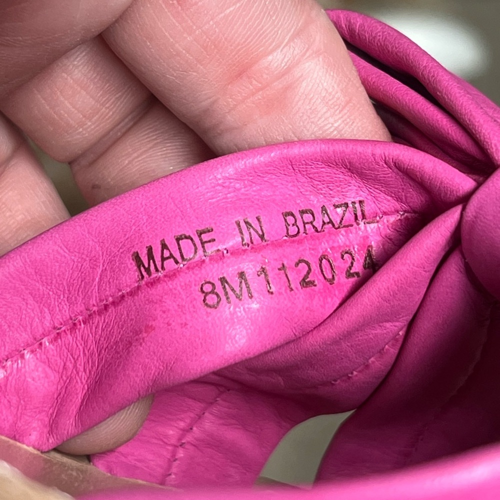 Jack Rogers fuchsia pink leather brightly bow sandals - Picture 10 of 10